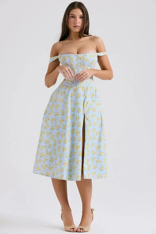 Coralie Off Shoulder Midi Dress