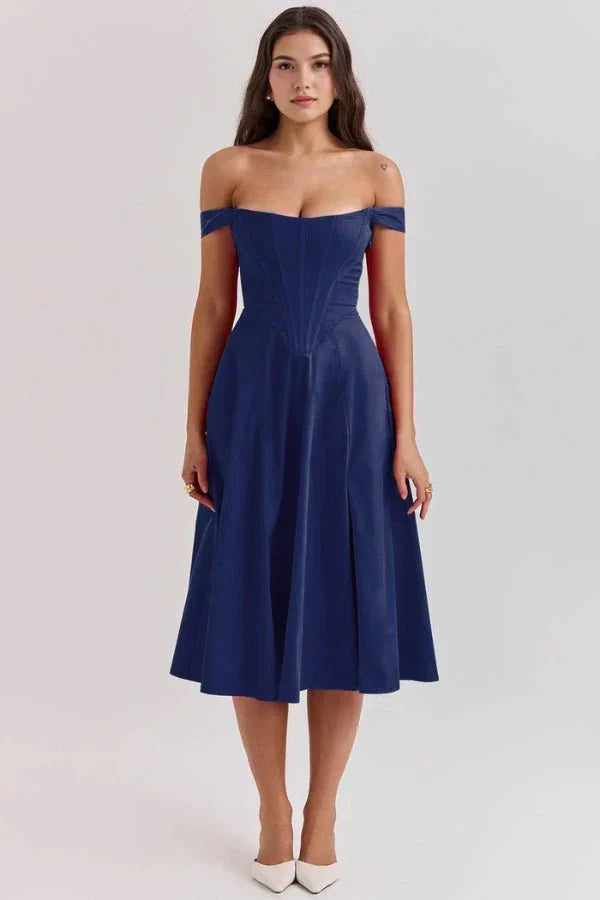 Coralie Off Shoulder Midi Dress