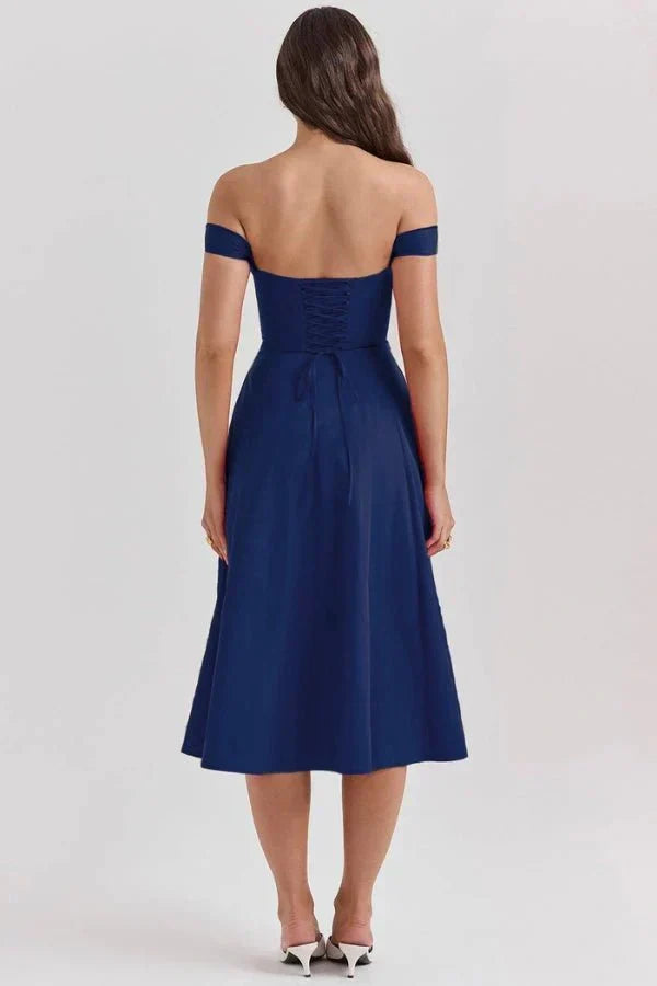 Coralie Off Shoulder Midi Dress