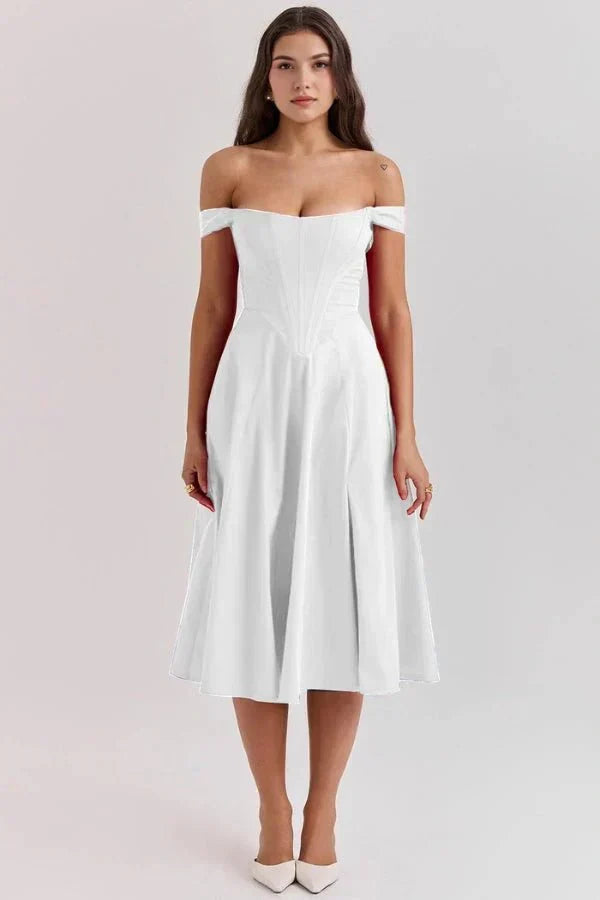 Coralie Off Shoulder Midi Dress