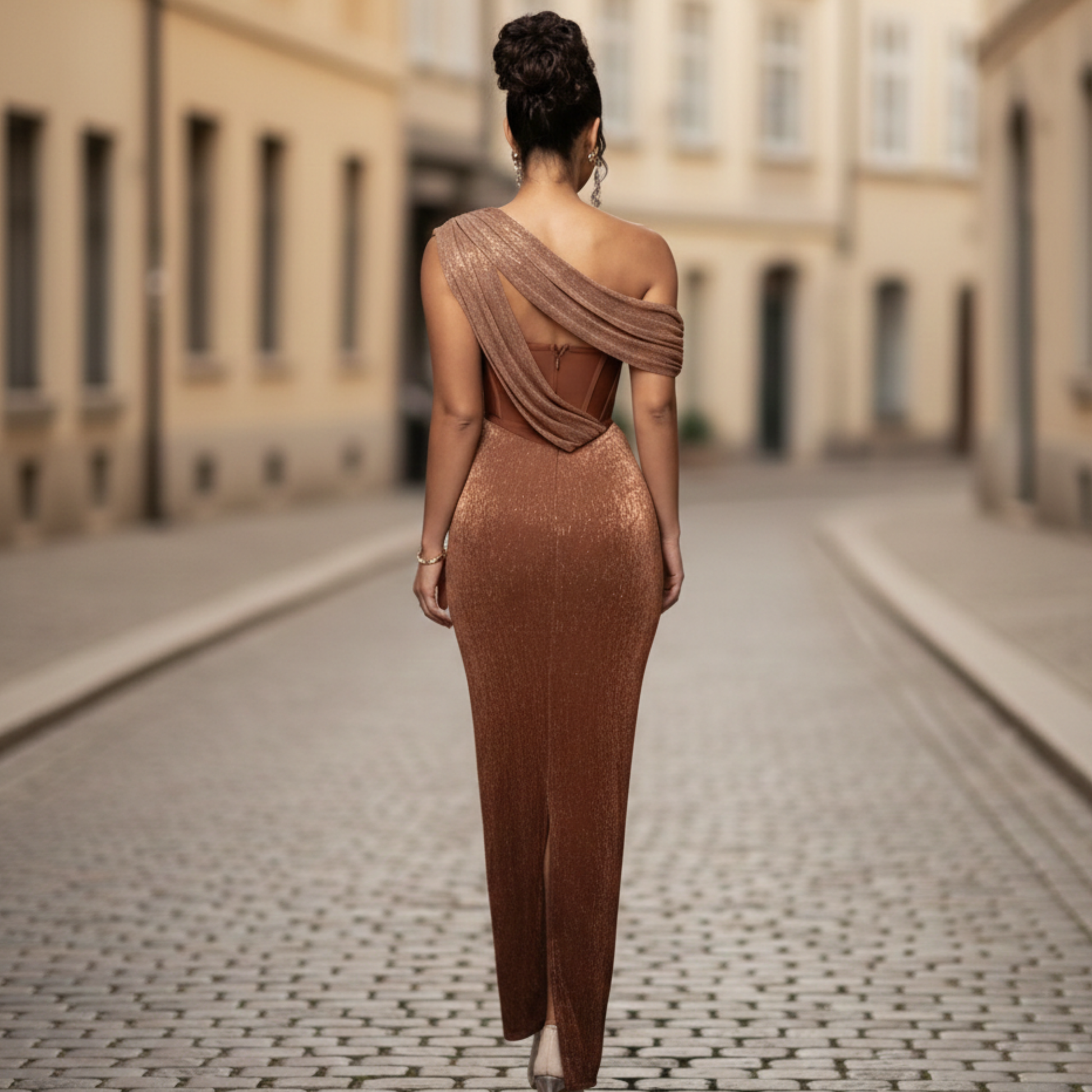 Cordelia One Shoulder Maxi Dress
