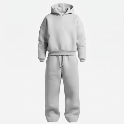 Cyrus Relaxed Hooded Tracksuit - Gray