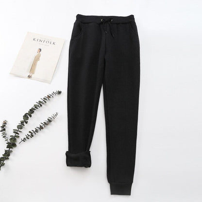 Dacia Lined Drawstring Jogger Pants - Black