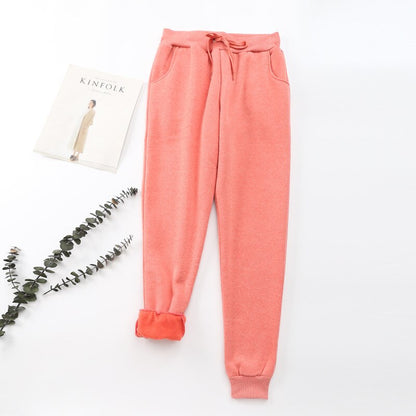 Dacia Lined Drawstring Jogger Pants - Coral