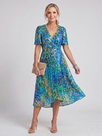 Blue Green Print