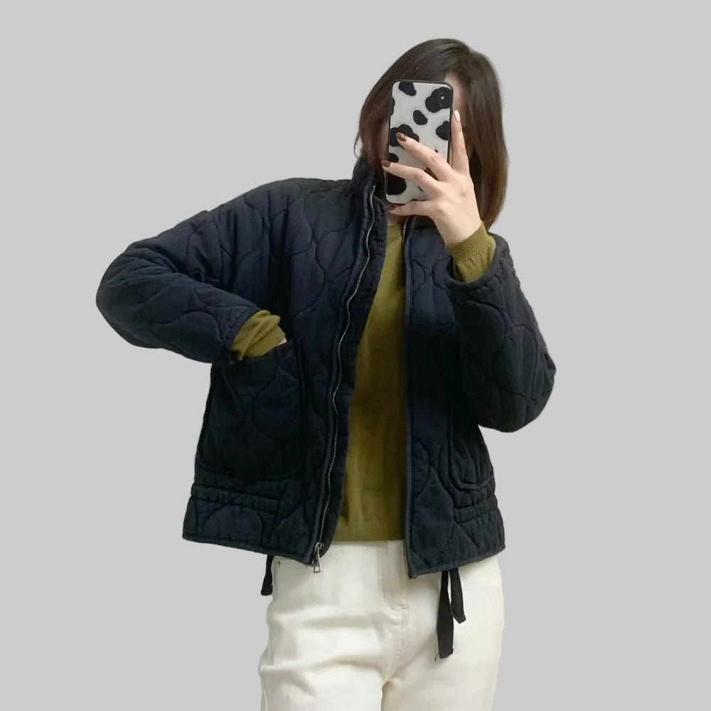 Delfina Quilted Jacket - Black