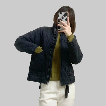 Delfina Quilted Jacket - Black