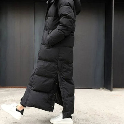 Denali Hooded Longline Puffer Coat - Black