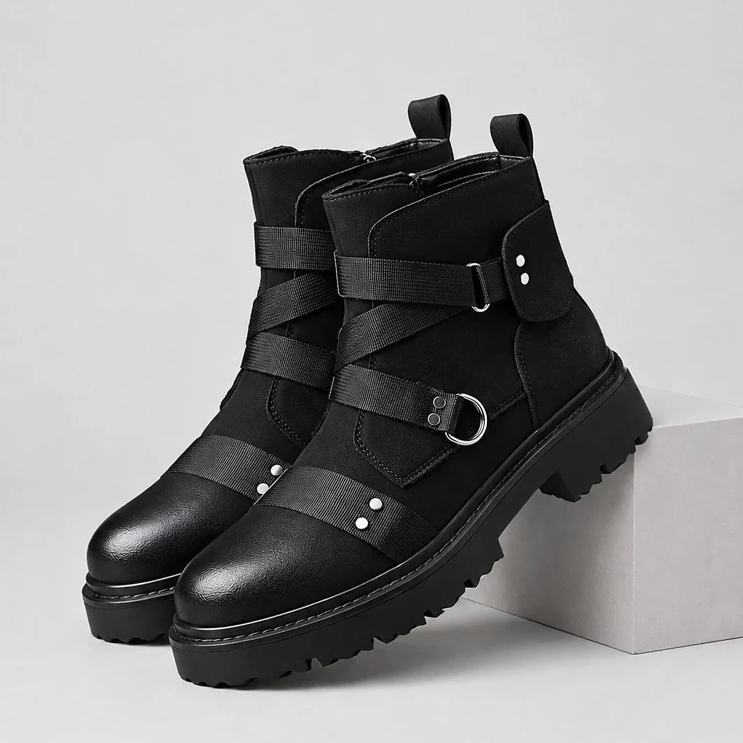 Desmond Combat Boots - Black