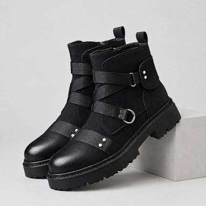 Desmond Combat Boots - Black