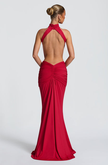 Dove Halter Maxi Dress