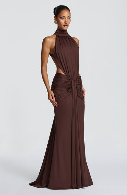 Dove Halter Maxi Dress