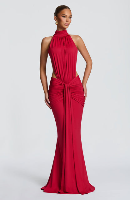 Dove Halter Maxi Dress