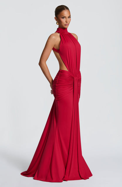 Dove Halter Maxi Dress