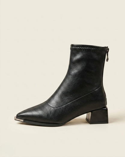 Eleanora Block-Heel Ankle Boots