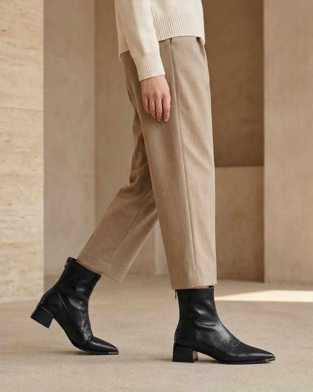 Eleanora Block-Heel Ankle Boots