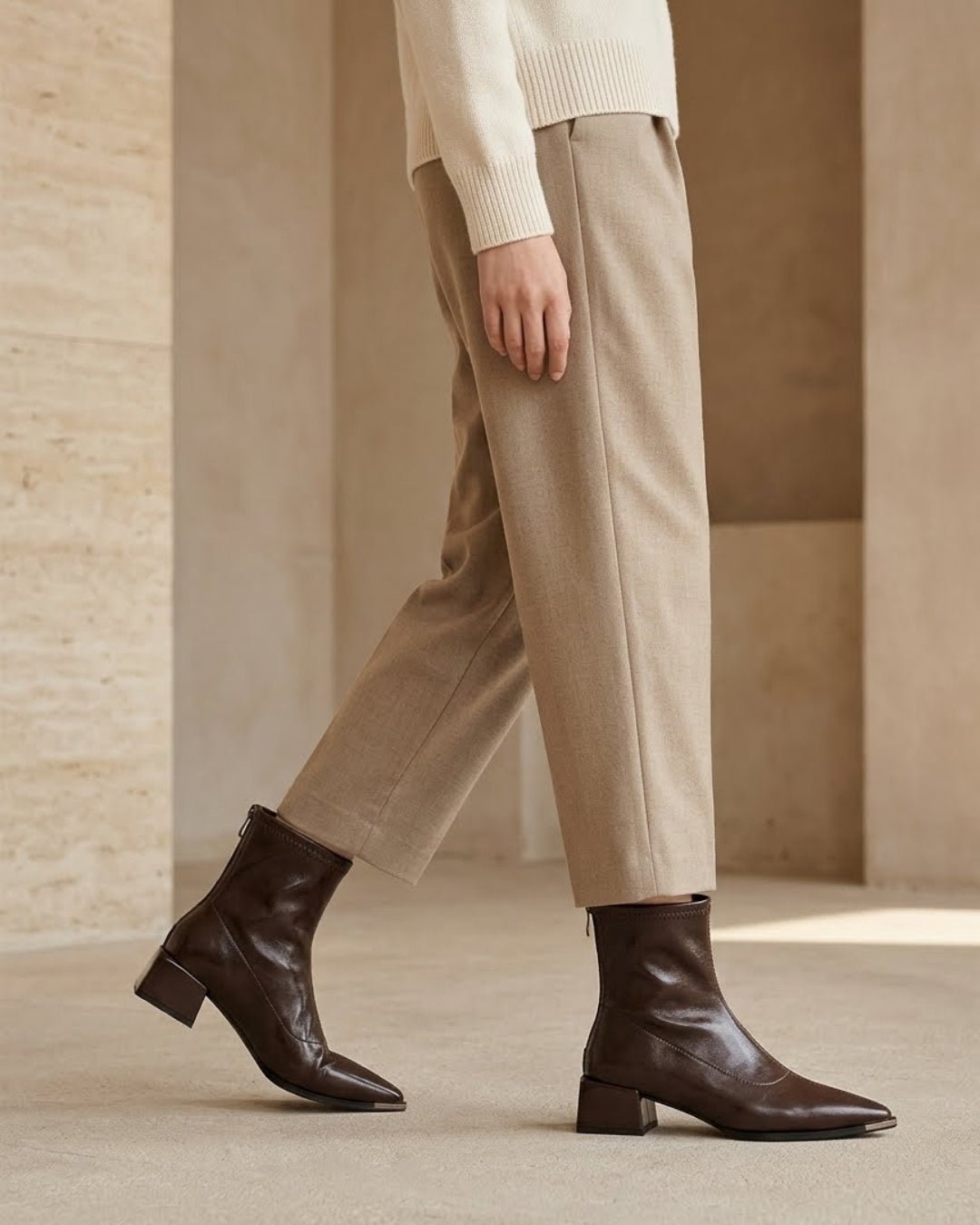 Eleanora Block-Heel Ankle Boots