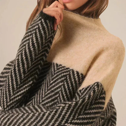Esma Herringbone Knit Top
