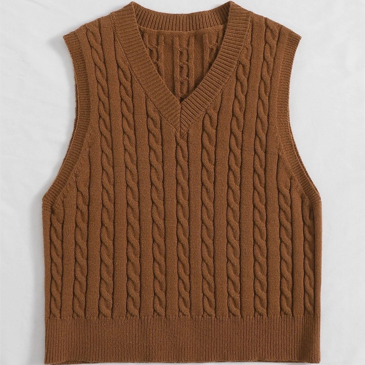 Esmay Knit Top - Brown