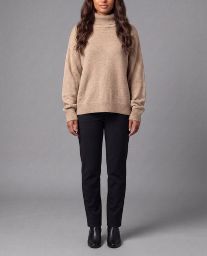 Evelina Turtleneck Top - Khaki