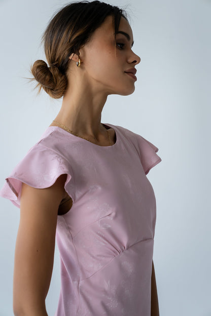 Farida Tiered Ruffle Maxi Dress - Pink