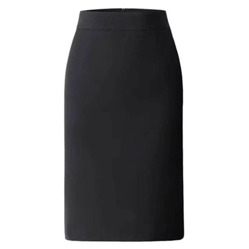 Fia Tailored High Waist Pencil Skirt - Black