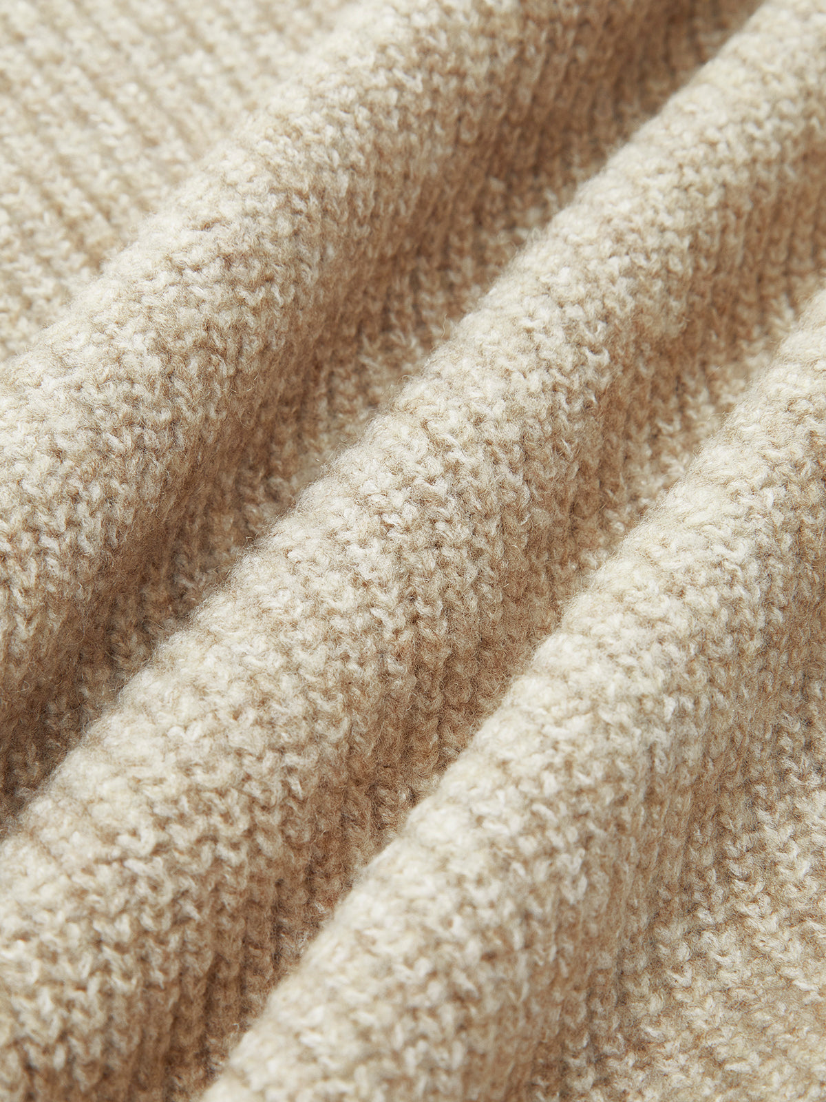 Fiorella Wool-Blend Quarter-Zip Set - Oatmeal