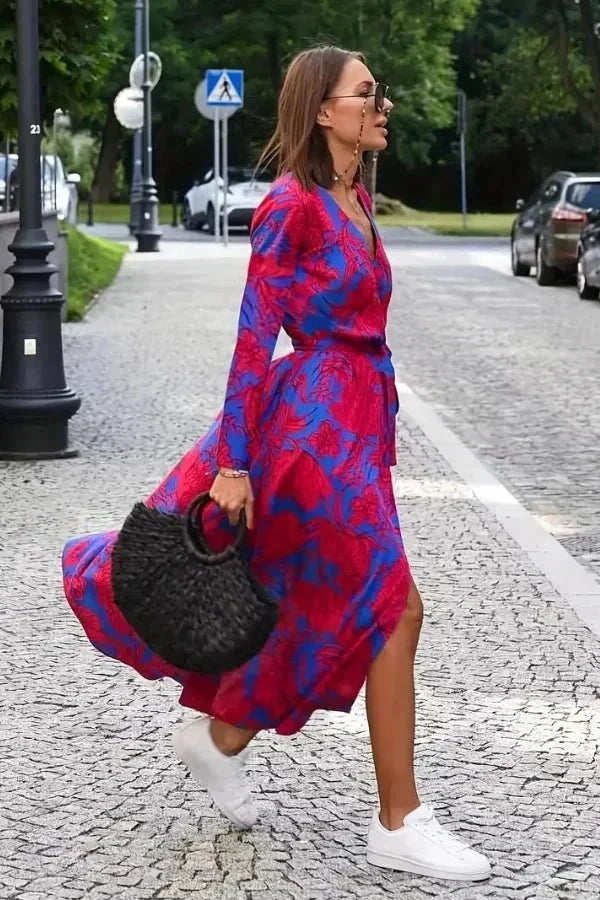 Genevieve Wrap Midi Dress