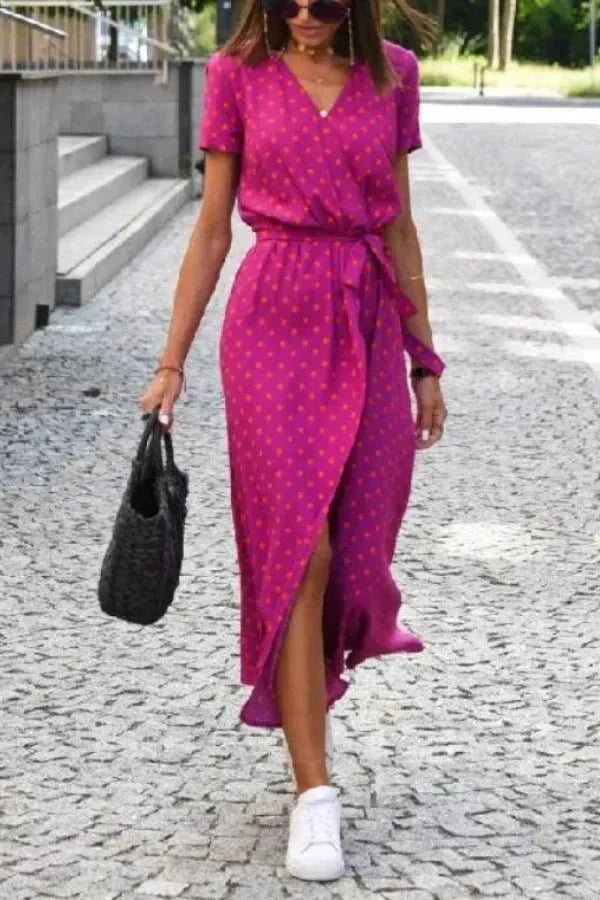 Genevieve Wrap Midi Dress