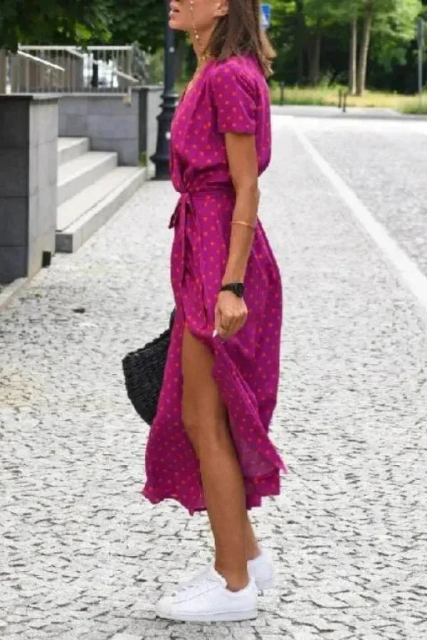 Genevieve Wrap Midi Dress