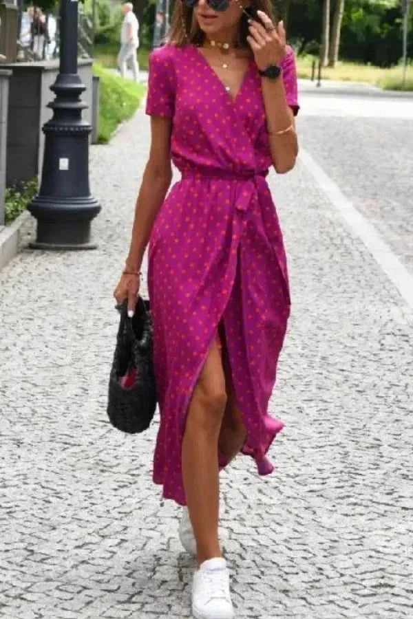 Genevieve Wrap Midi Dress
