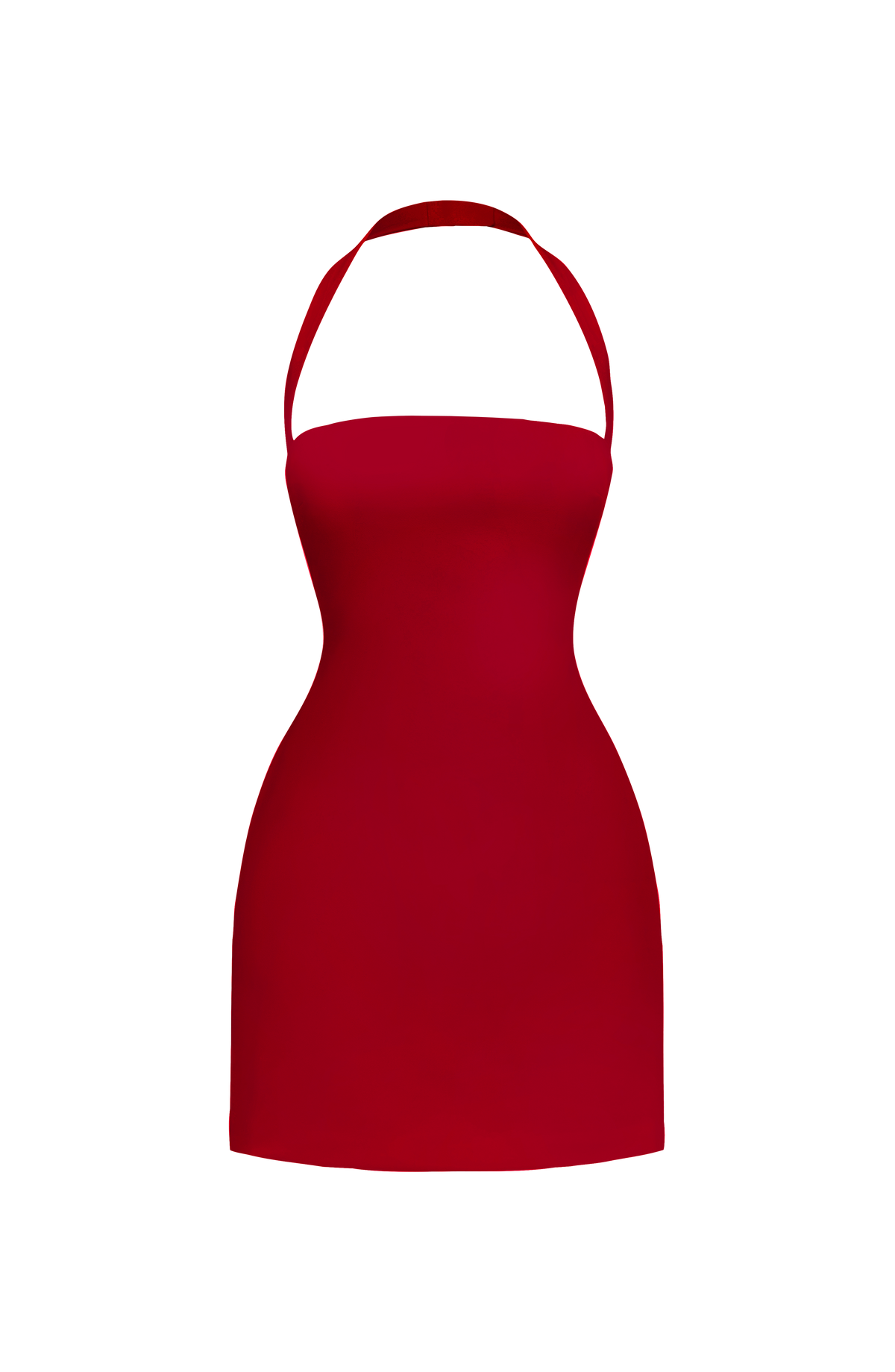 Gloriana Strapless Lace-Up Back Mini Dress - Cherry Red
