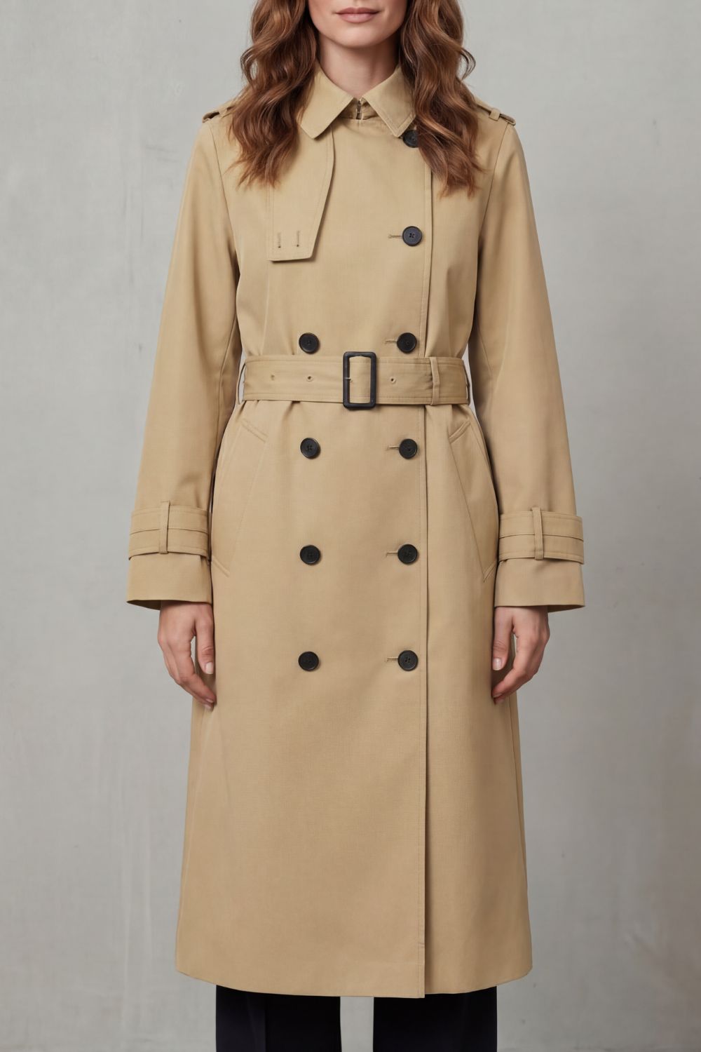 Hadley Double Breasted Belted Trench Coat