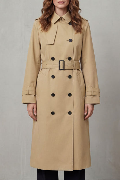 Hadley Double Breasted Belted Trench Coat