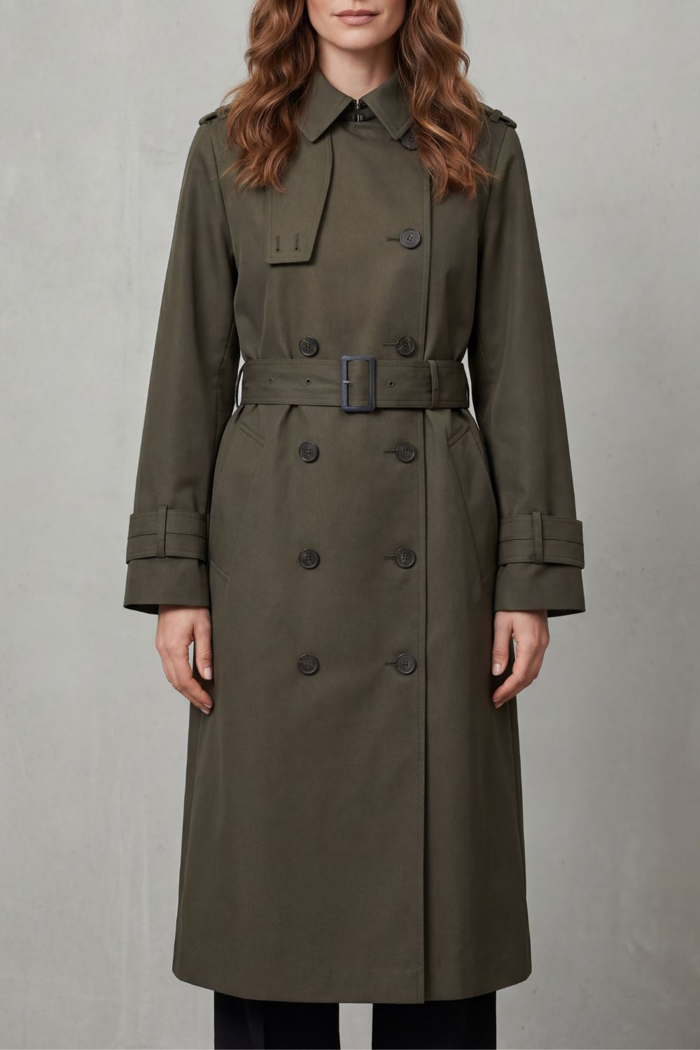 Hadley Double Breasted Belted Trench Coat