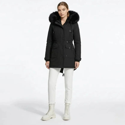 Hailey Faux Hooded Parka Jacket