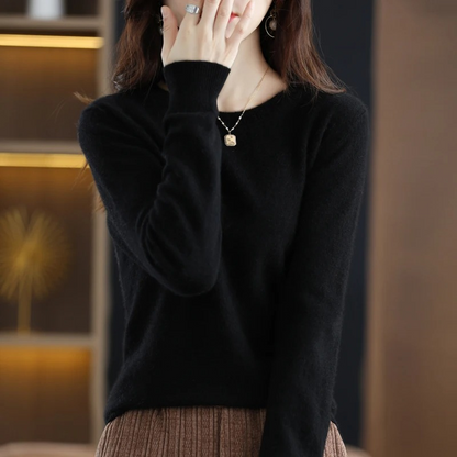 Honoree Ribbed Knit Top - Black