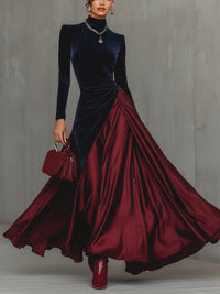 Navy and Burgundy