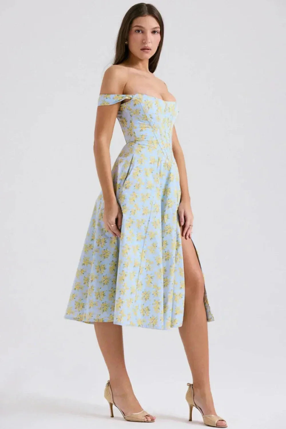 Imogen Off Shoulder Midi Dress