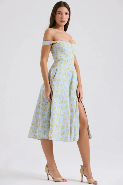Imogen Off Shoulder Midi Dress