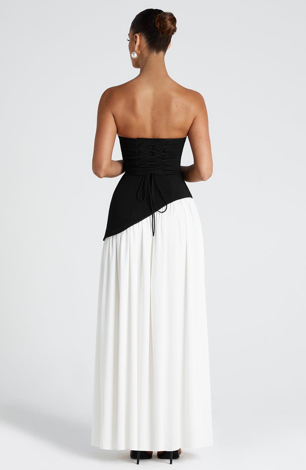 Women's Wedding Guest Strapless Maxi Dress with Slit - product image 14