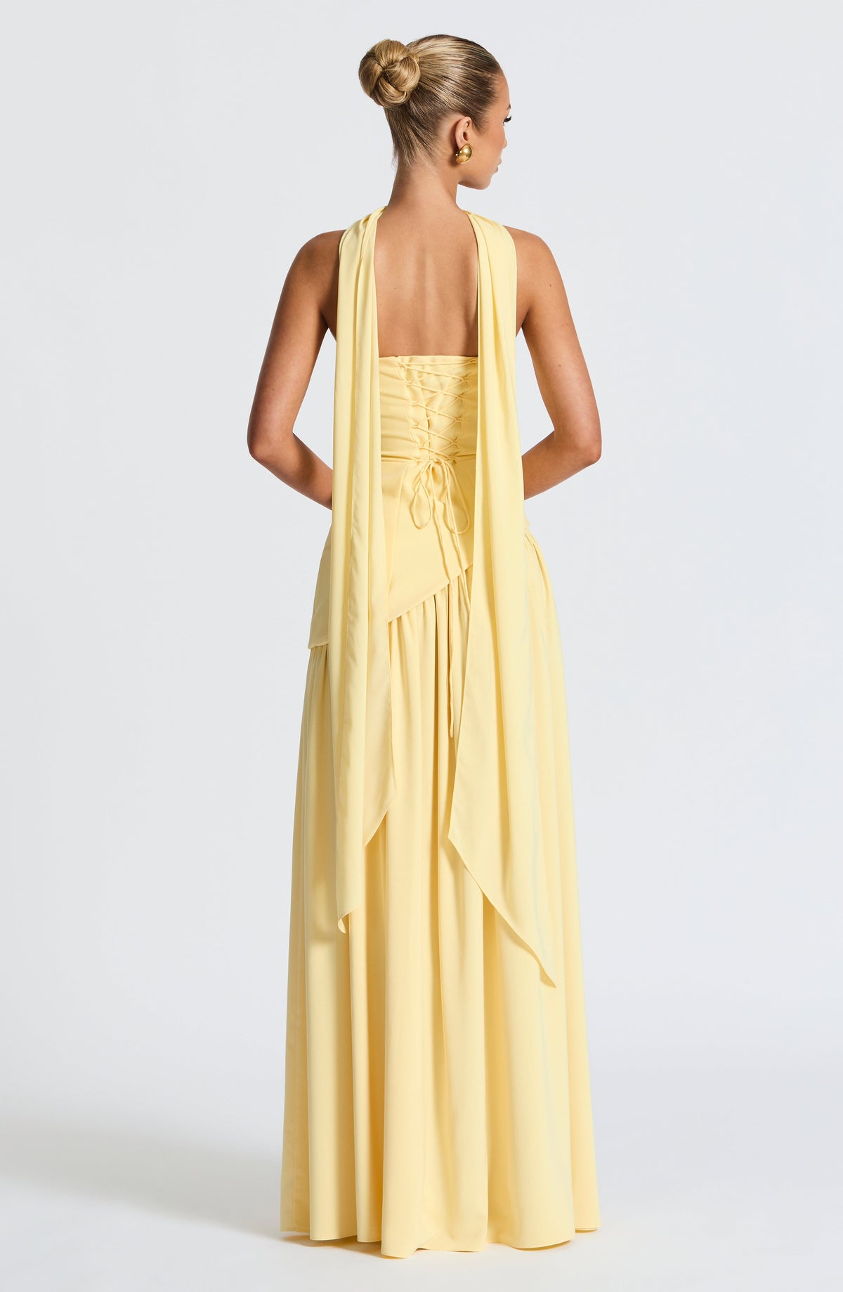 Women's Wedding Guest Strapless Maxi Dress with Slit - product image 9