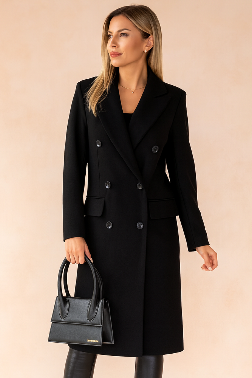 Kendal Double Breasted Tailored Long Coat