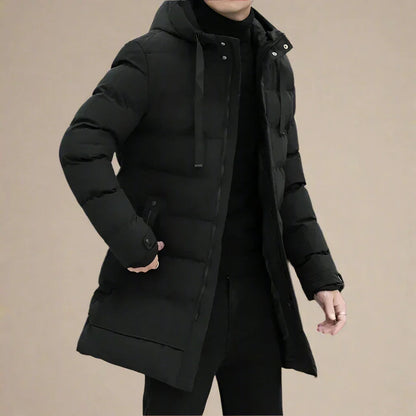 Leander Hooded Winter Parka - Black