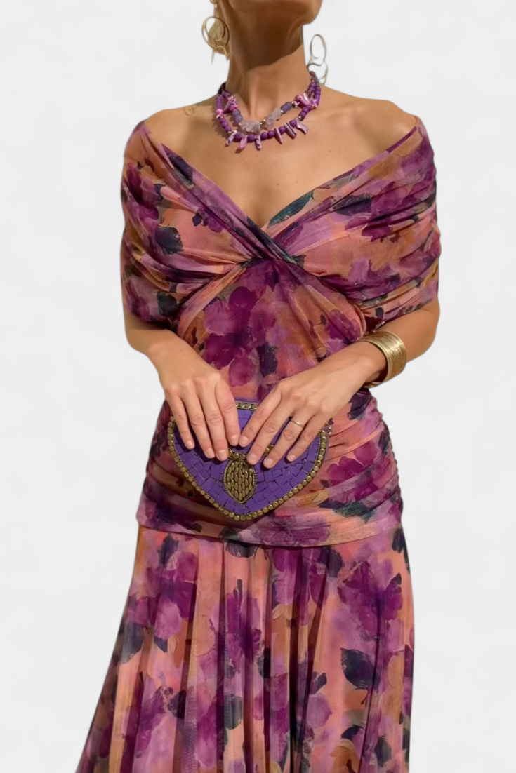 Leonor Maxi Dress - Purple