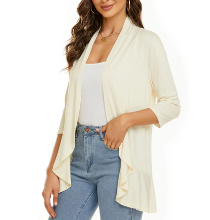 Liesl Draped Jacket - Beige