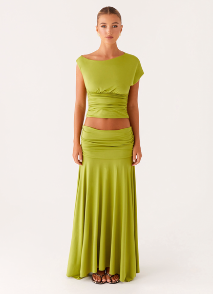 Lora Ruched Maxi Set