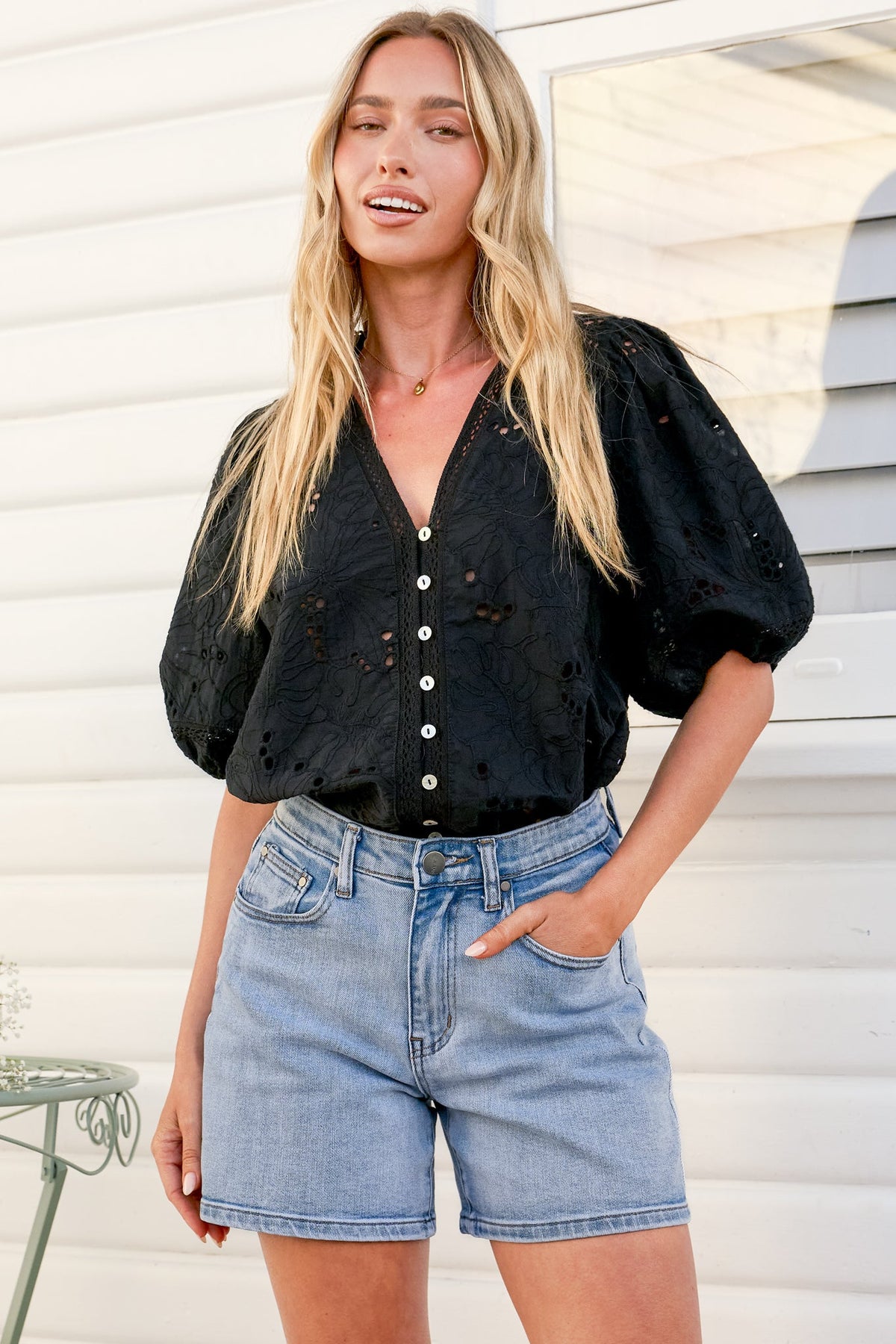 Ludovica Embroidered Top