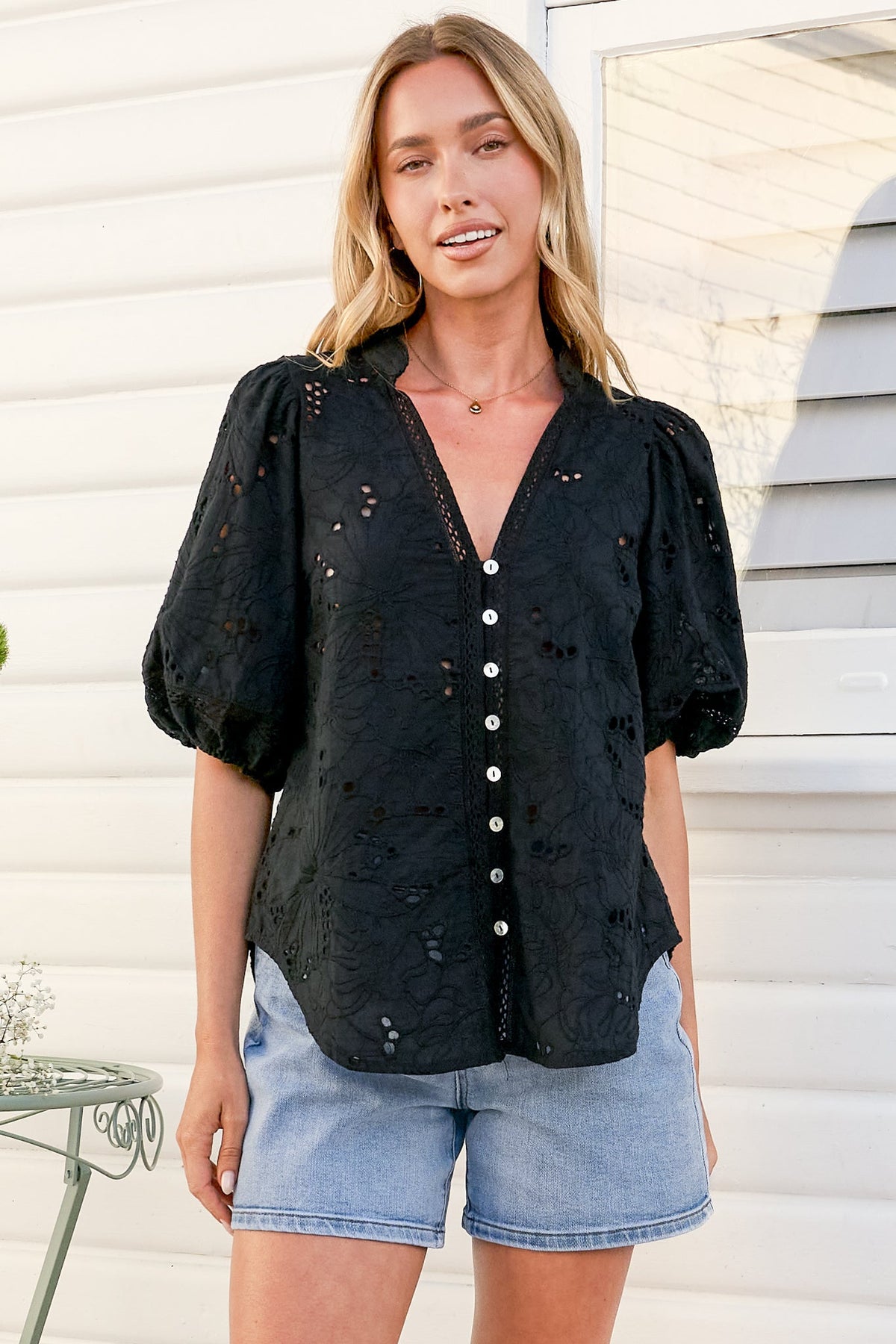 Ludovica Embroidered Top