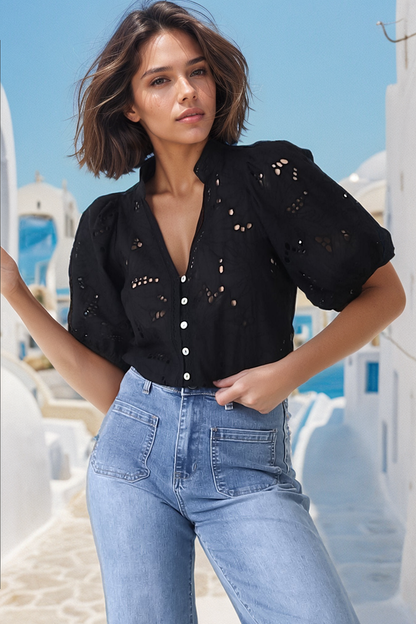 Ludovica Embroidered Top
